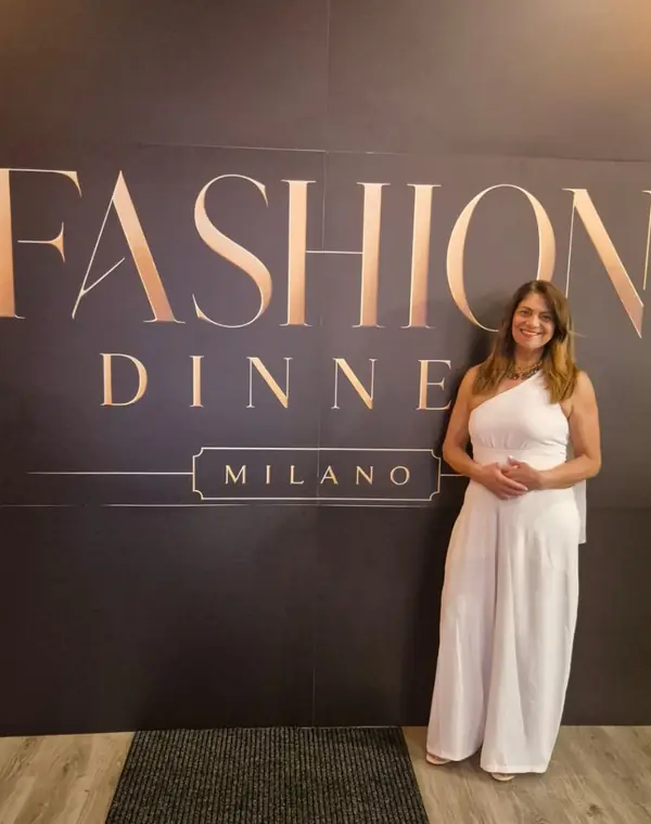 Luci Martins no Fashion Dinner Milano